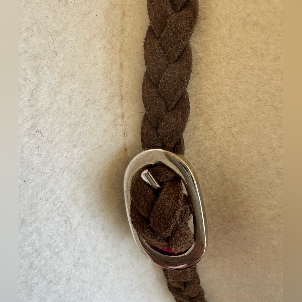 Wyeth Cream Wool Western Hat with custom leather Braided Band – One Size - Picture 6 of 8